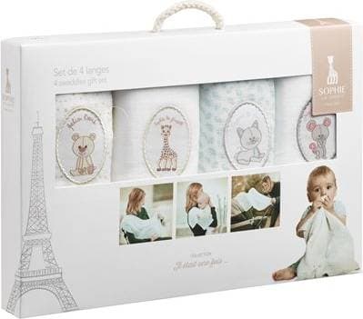 Sophie la girafe Muslinfilt 4-pack