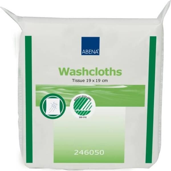 Abena Tvättlappar 3-lags 19×19 cm, 125-pack