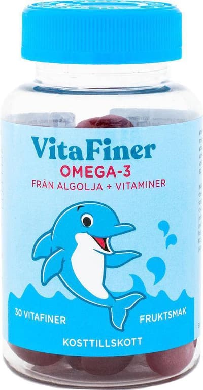 VitaFiner Omega-3 tuggisar för barn 30 st