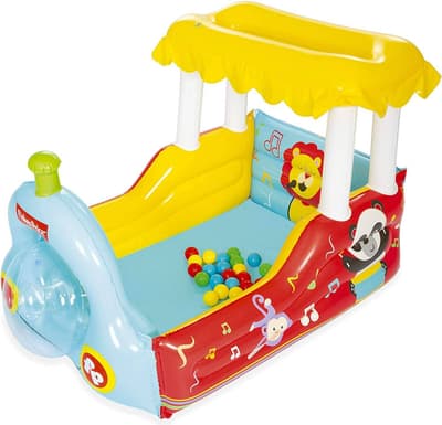 Bestway Fisher-Price Uppblåsbart Bollhav Tåg