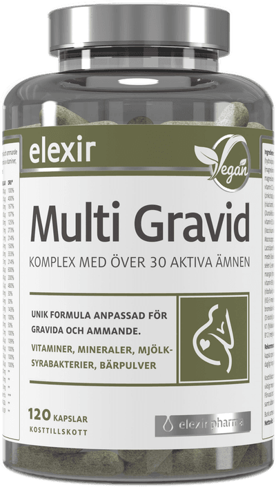 Elexir Pharma Multivitamin Gravid 120 kapslar