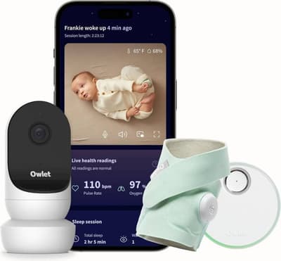 Owlet Dream Sock Babyvakt inkl. Owlet Cam 2, Mint