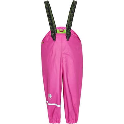 CeLaVi Regnbyxor med Hängslen, Real Pink