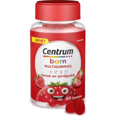 Centrum Multigummies Barn Jordgubb 60 st