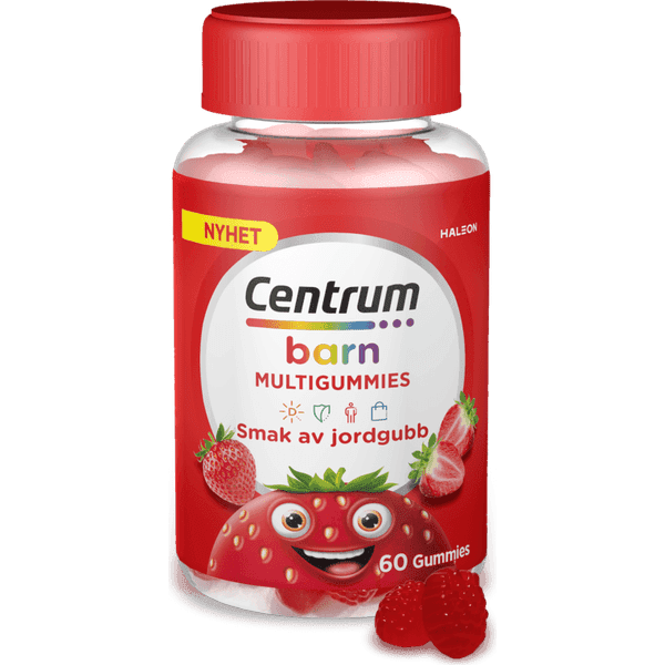 Centrum Multigummies Barn Jordgubb 60 st