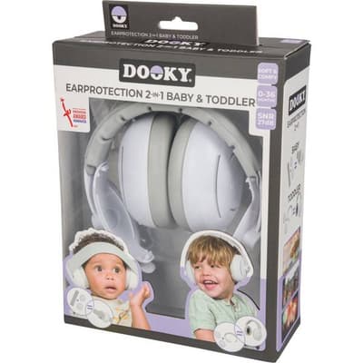 Dooky Hörselskydd 2-i-1 Vit