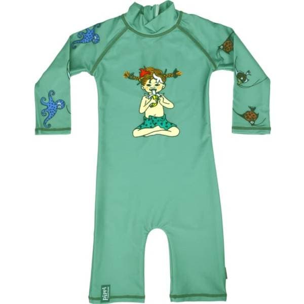 Swimpy UV-dräkt Pippi Söderhavet, Grön