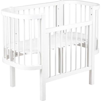 Sebra Bedside Crib Classic White