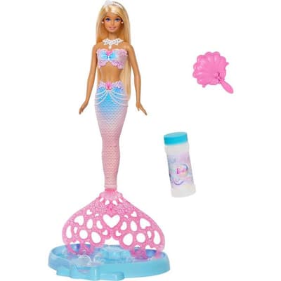 Barbie Bubble Sparkle Mermaid – sjöjungfru som blåser såpbubblor (JLW56)