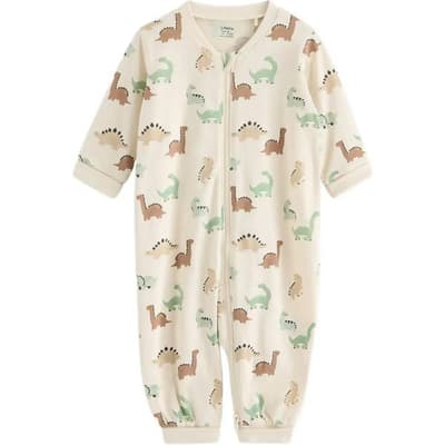 Lindex Pyjamas med Dinosaurier, Light Beige