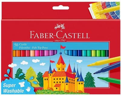 Faber-Castell Felt Tip Pen Castle 50-pack