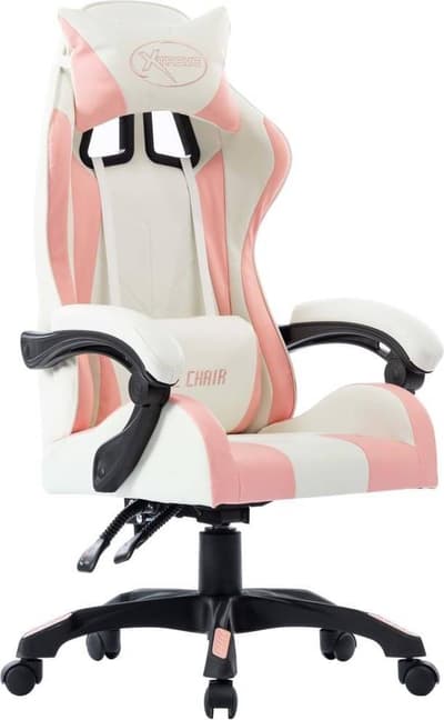 vidaXL Racingstol Rosa Konstläder