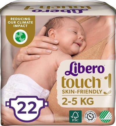 Libero Touch 1 Blöjor, 22-pack