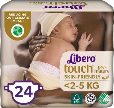 Libero Touch Premature Blöjor, 24-pack