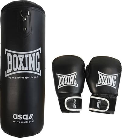 ASG Junior Boxningsset 11 kg, Svart/Vit