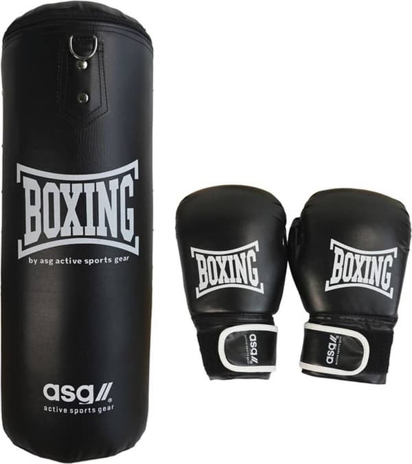 ASG Junior Boxningsset 11 kg, Svart/Vit