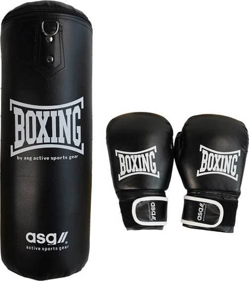 ASG Junior Boxningsset 15 kg, Svart/Vit