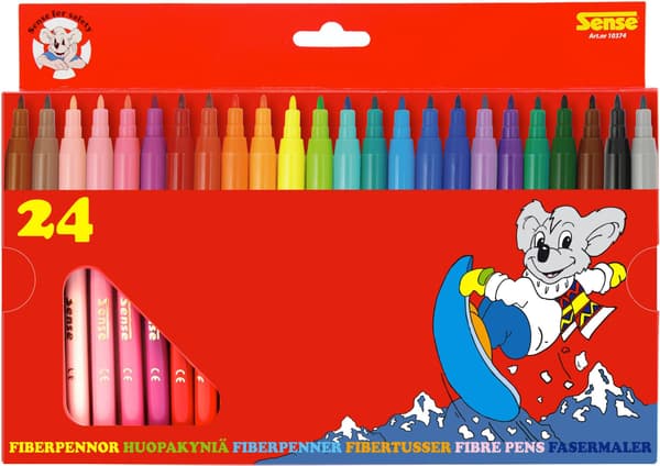 Sense Fiberpennor 24-pack