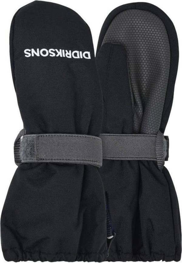 Didriksons Biggles Zip Mitten Vintervantar Barn - Svart