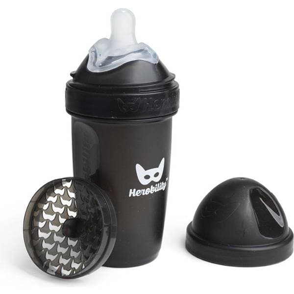 Herobility Nappflaska 240 ml, Svart