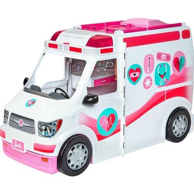 Barbie Emergency Vehicle Transforms Into Care Clinic (HKT79)