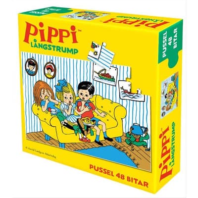Rabén & Sjögren Pippi Långstrump Minipussel 48 Bitar