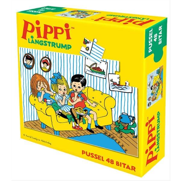 Rabén & Sjögren Pippi Långstrump Minipussel 48 Bitar