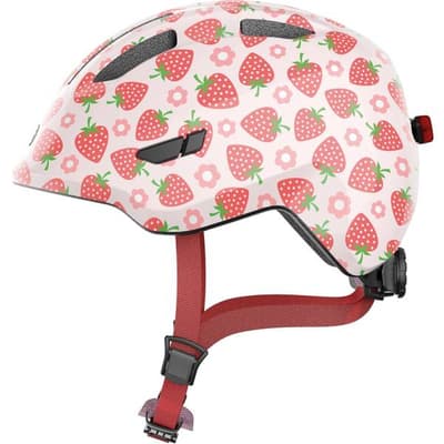 ABUS Smiley 3.0 LED Cykelhjälm, Rose Strawberry