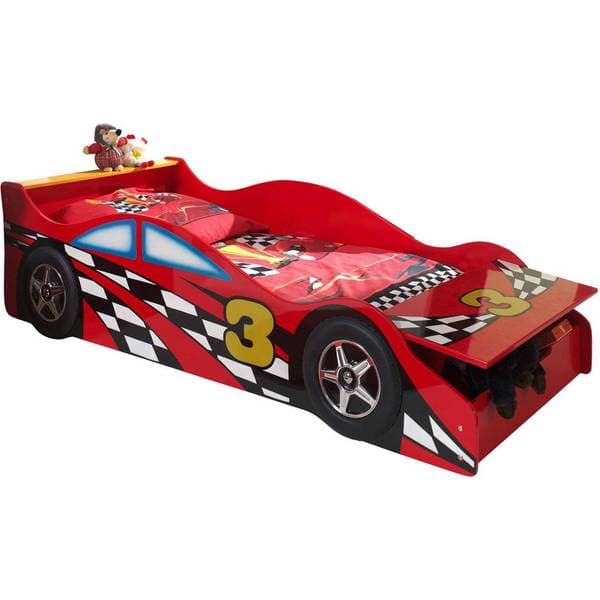 Vipack Racing Car Juniorsäng med Madrass 70x140