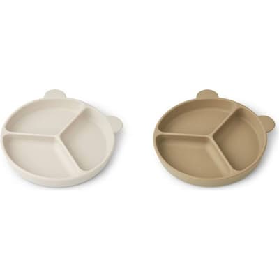 Liewood Stacy Delad Tallrik 2-pack, Sandy/Oat