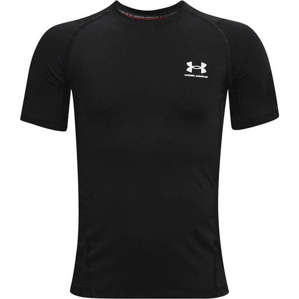 Under Armour Kid's HeatGear Armour SS - Black/White