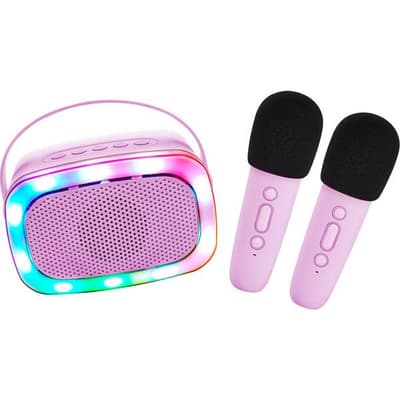 Lalarma Karaokeset med LED och 2 mikrofoner