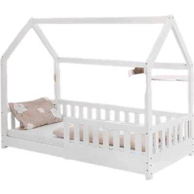 ML-Design Barnsäng 80x160 cm med Fallskydd och Tak