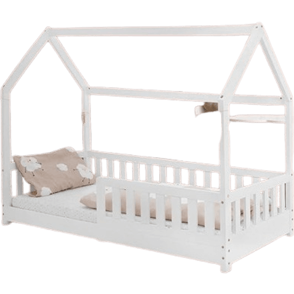 ML-Design Barnsäng 80x160 cm med Fallskydd och Tak