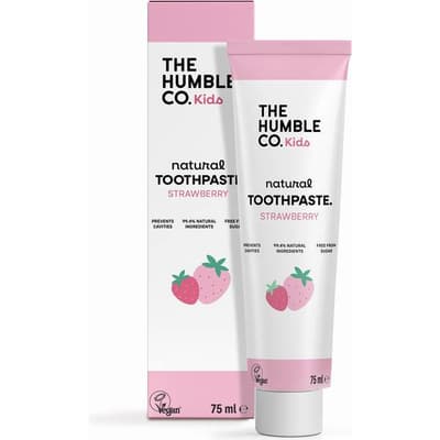 The Humble Co. Naturlig Hydroxiapatit Barntandkräm Xylitol Strawberry 75 ml
