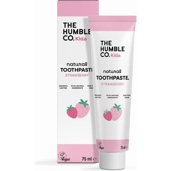 The Humble Co. Naturlig Hydroxiapatit Barntandkräm Xylitol Strawberry 75 ml