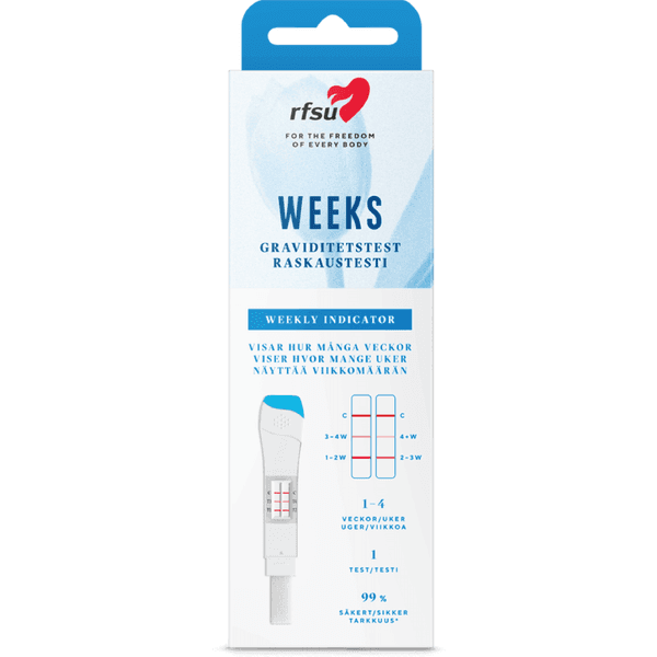 RFSU Weeks Graviditestest Veckoindikator 1p