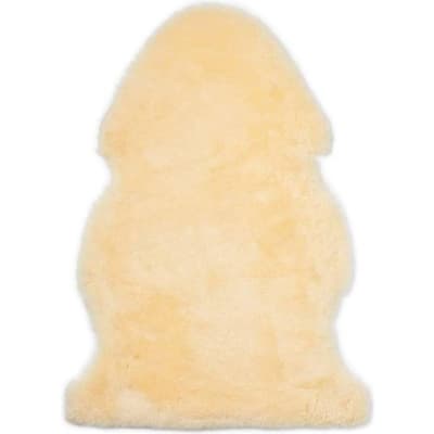 Nordic Sheep Lammskinn till barnvagn 95 cm Gul