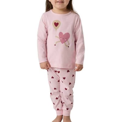 Name It NmfNightset Cutie Heart NOOS, Parfait Pink