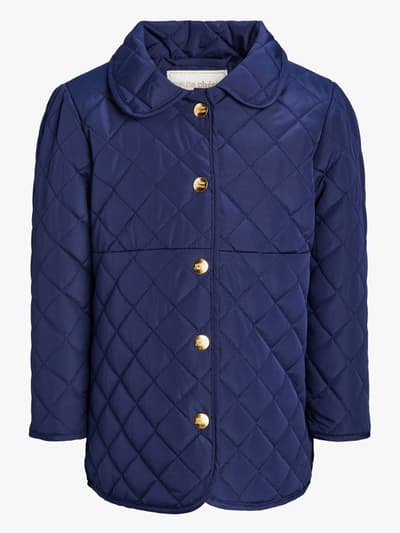 Petite Chérie Atelier Jolie Kviltad Jacka, Peacoat, 116