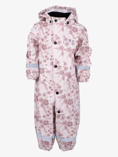 Lindberg Vattholma Regnoverall, Pink/White, 98