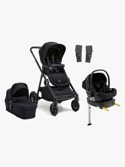 Beemoo Pro Multi 2 Duovagn Inkl. Route i-Size Babyskydd & Bas, Coffee Black/Black Stone