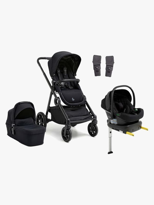 Beemoo Pro Multi 2 Duovagn Inkl. Route i-Size Babyskydd & Bas, Coffee Black/Black Stone