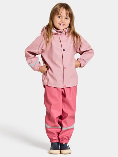 Didriksons Slaskeman Regnställ, Soft Pink, 90