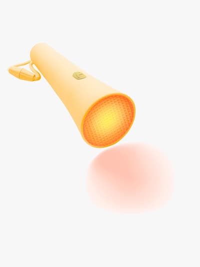 Lalarma Ficklampa med Dimbar & Färgskiftande Funktion, Gul, Barnrum