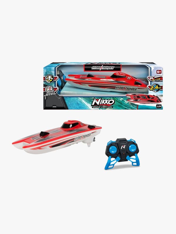 Nikko Hydro Thunder Radiostyrd Båt 30 cm, Röd