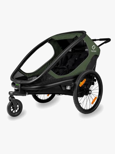 Hamax Outback Cykelvagn, Green/Black