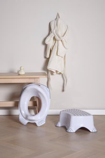 Beemoo CARE Anti-Slip Toalettsits & Pall, White