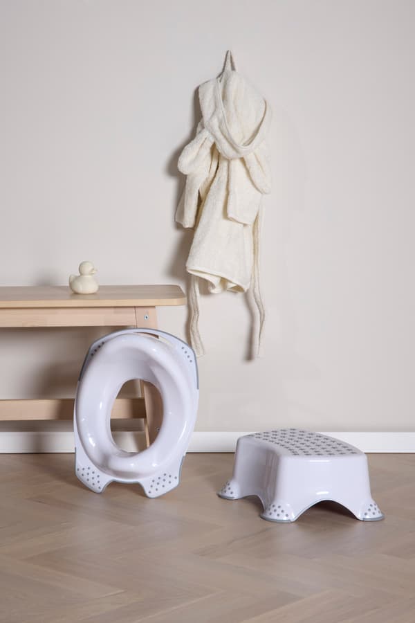 Beemoo CARE Anti-Slip Toalettsits & Pall, White