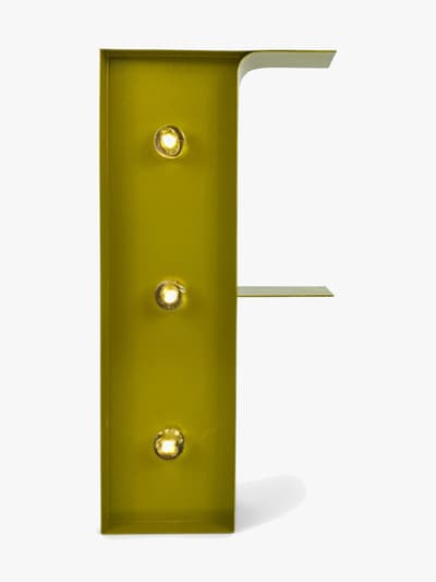 Petite Déco Bokstavslampa F, Guld, Barnrum
